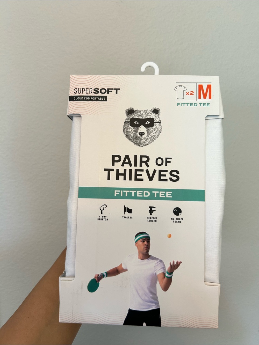 Pair of Thieves SuperSoft Fitted Tee - White mens M